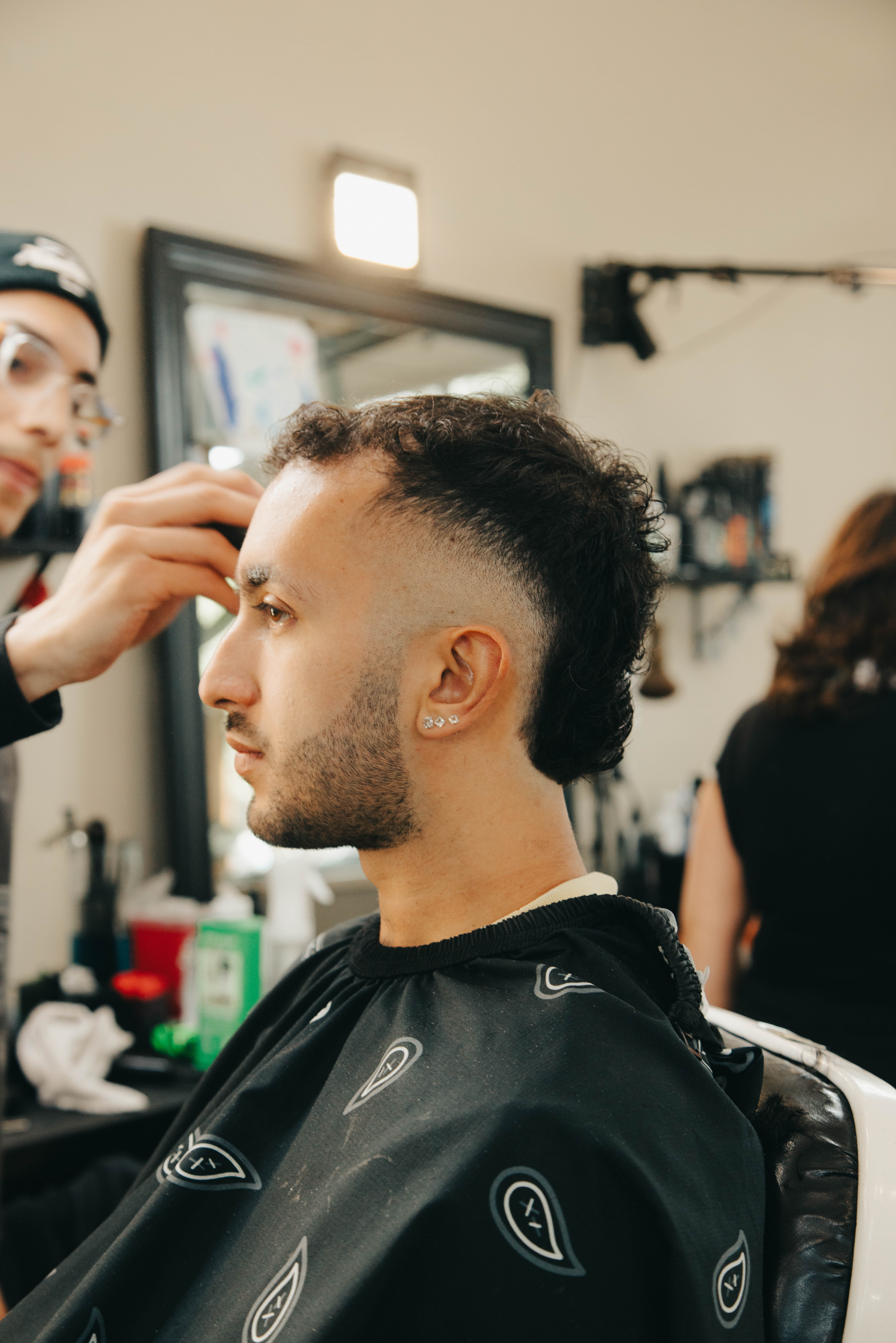 Clean beard trim and shape